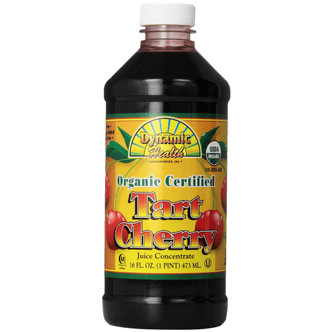 Dynamic Health 100% Pure Organic Certified Tart Cherry Juice Concentrate 16-Ounce