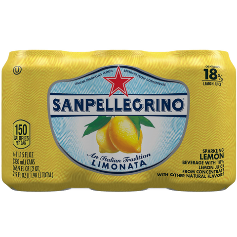 San Pellegrino Sparkling Fruit Beverages Limonata-Lemon