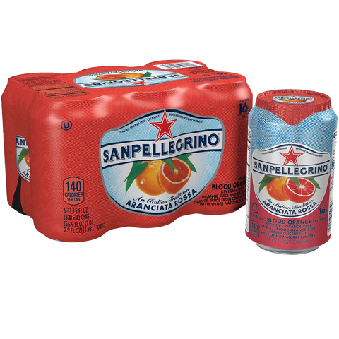 San Pellegrino Sparkling Fruit Beverages Aranciata Rossa-Blood Orange