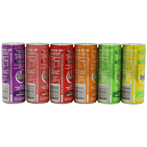 The Switch Sparkling Juice Variety Pack 8Ounce Cans Sober